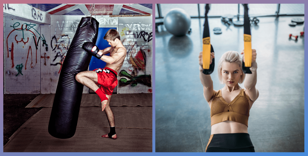 16 TRX/PUNCHBAG EXERCISES FOR ENDURANCE, POWER, STRENGTH AND MOBILITY.