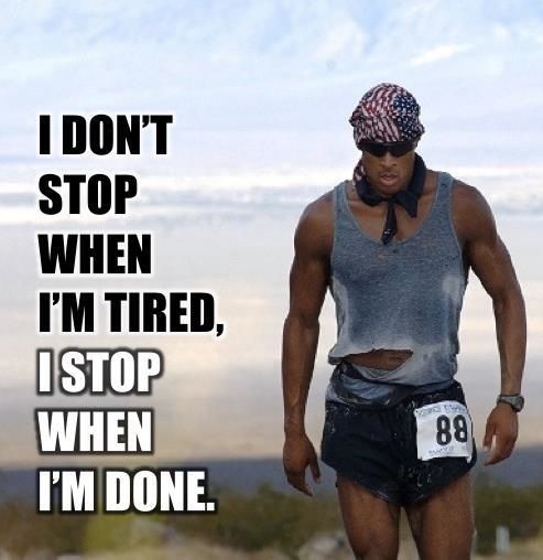 David Goggins. No stopping till you are done. Super Soldier Project. Fitness. Training.