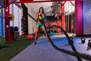 Battleropes Training. Functional Workout. Muscular Strength and Endurance. Amazon Warrior Workout. Super Soldier Project.