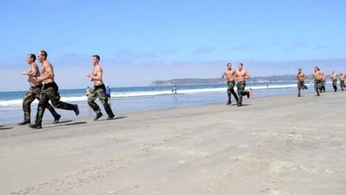 Cardio training. Navy SEALS workout.