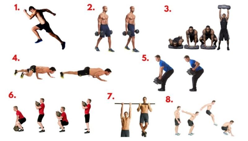 Marine-style circuit training for Heartbreak Ridge workout circuits