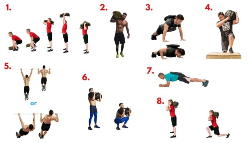 Marine-style circuit training for Heartbreak Ridge workout circuits