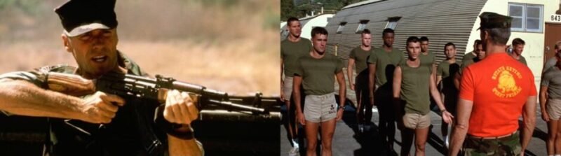 Gunnery Sergeant Highway training Marines in Heartbreak Ridge