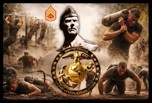 Heartbreak Ridge workout montage featuring Gunny Highway-style Marine training and conditioning circuits
