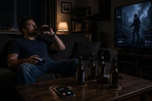 Examples of avoidance and escapism including gaming, alcohol use, and comfort eating.