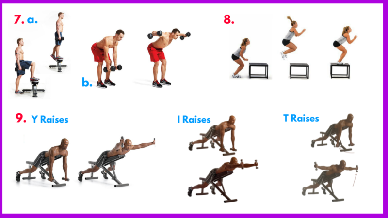 Muscular hypertrophy. functional strength training. upper body strength workouts. Compound exercises. best exercise for fat loss. Chadwick Boseman Workout. Muscular strength. core exercises for men. Full body workout plan. Bodyweight training. Best Leg exercises. Step ups. Leg training. Plyometric exercises. Best back exercises.