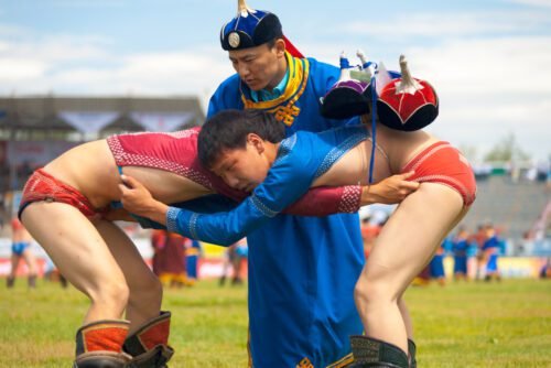 Mongolian Wrestling.Far East Asian Martial Arts.Asian Martial Arts.