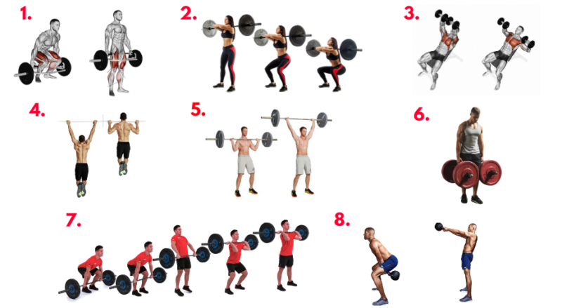 Gladiator Workout. strength training. Strongman workouts. exercises for strength training. upper body strength workouts. strength exercises for back. Compound lifts. Compound exercises. functional strength training. Resistance training for strength.