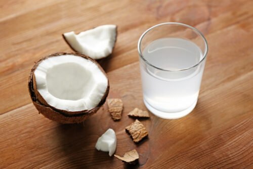 Healthy eating. Nutrition. Coconut water.