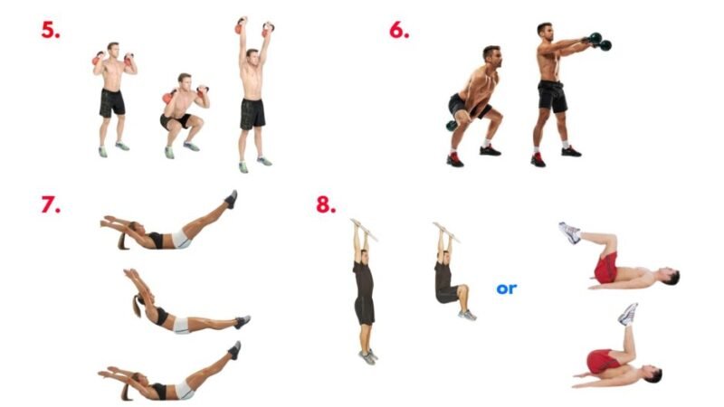Blade Workout flow and precision circuit – macebell 360s, kettlebell snatches, power strikes, and core drills to build grip strength, control, and combat-ready movement.