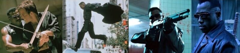 Wesley Snipes as Blade in the 1998 Marvel movie – inspiration for the Blade Workout program