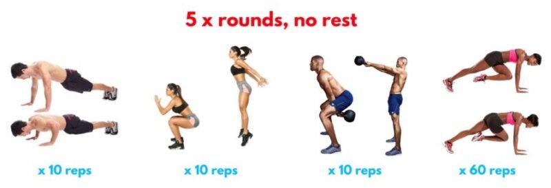 Cardio-functional fusion workout from the Blade Workout – dumbbell snatches, kettlebell flows, TRX movements, and bodyweight drills to push full-body endurance and grip strength.