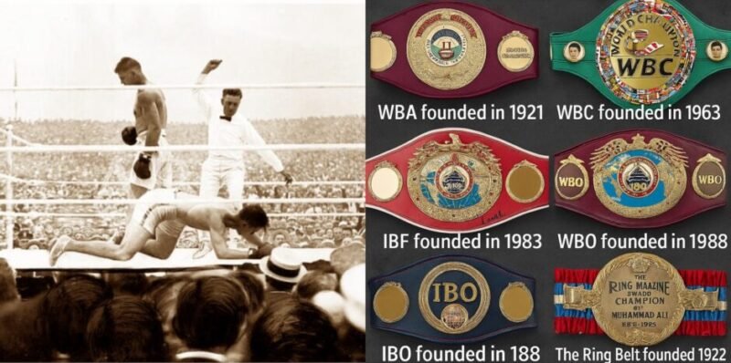 Historic 1921 world title fight between Dempsey and Carpentier marking the beginning of organised global boxing governance.