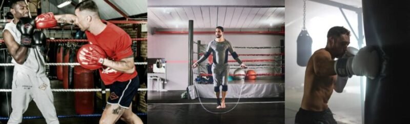 Boxing training blends padwork, skipping, and heavy bag drills—building timing, endurance, and precision.
