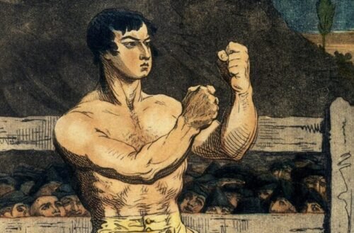 Portrait of Daniel Mendoza demonstrating the rise of scientific boxing, showing how skill and strategy began to triumph over brute force in the 18th century.