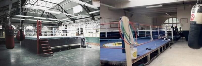 Repton and Lynn AC boxing clubs in London, founded in the late 19th century, representing Britainβs oldest gyms and the gritty tradition of hard, honest fighting.