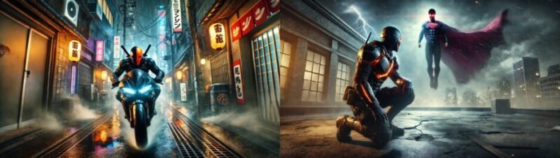 Deathstroke, DC Comics master assassin, symbolising the Deathstroke Workout emphasising power, precision, and work capacity.