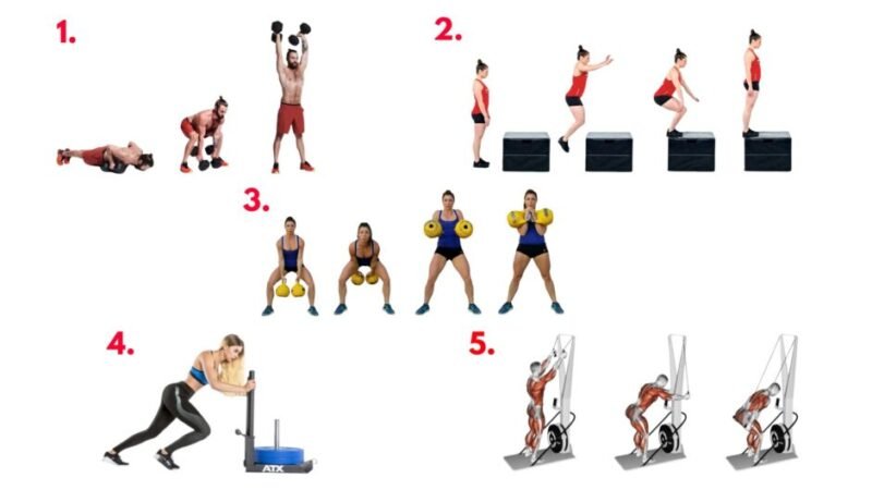 Black Widow Directive V workout demonstrating explosive strength, endurance conditioning, and full-body tactical fitness exercises.