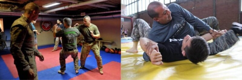 Systema practitioners demonstrating fluid movement, striking, and defensive techniques, emphasising relaxation, breathing, and adaptability.