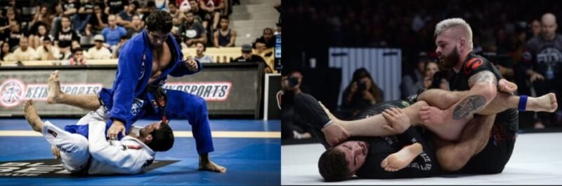 Photographs of Marcus "Buchecha" Almeida and Gordon Ryan, two of the most successful competitors in modern Brazilian Jiu-Jitsu.
