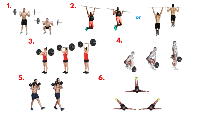 Quiver workout circuit exercise demonstration