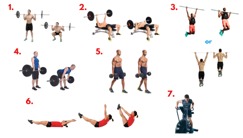 Quiver workout circuit exercise demonstration