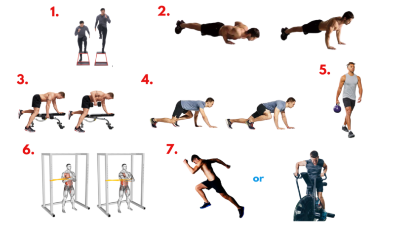 Year One workout circuit exercise demonstration