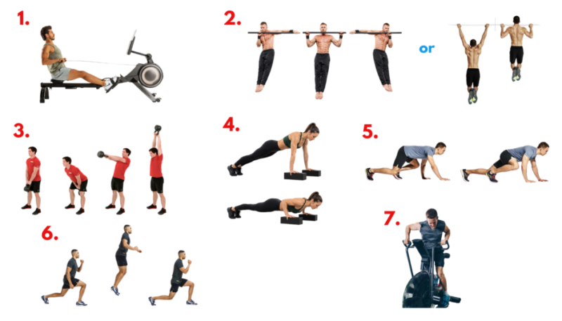 Longbow Hunters workout circuit exercise demonstration