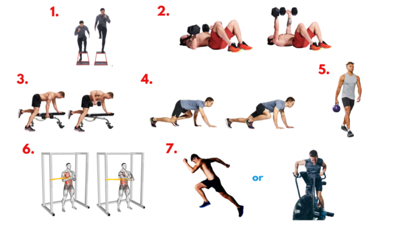 Year One workout circuit exercise demonstration
