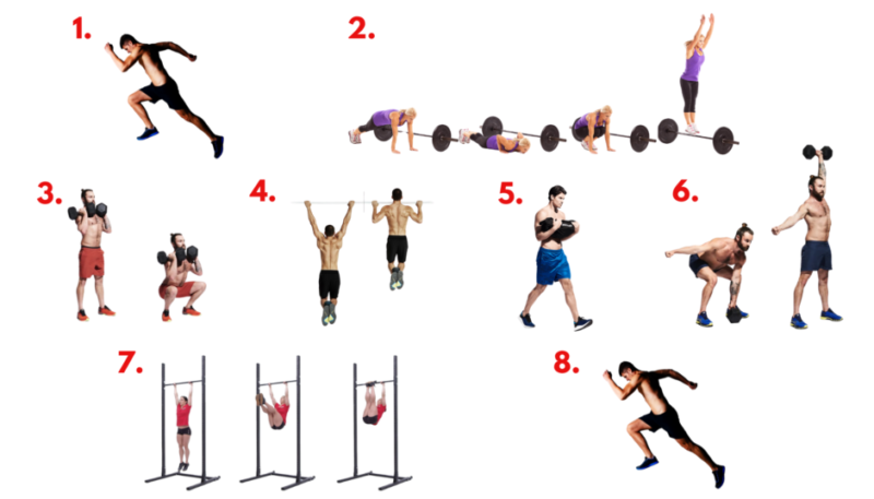 Longbow Hunters workout circuit exercise demonstration
