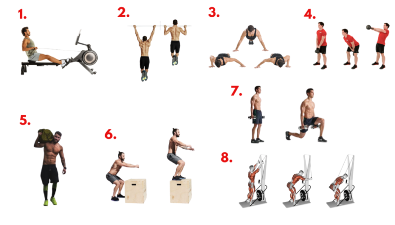 Longbow Hunters workout circuit exercise demonstration
