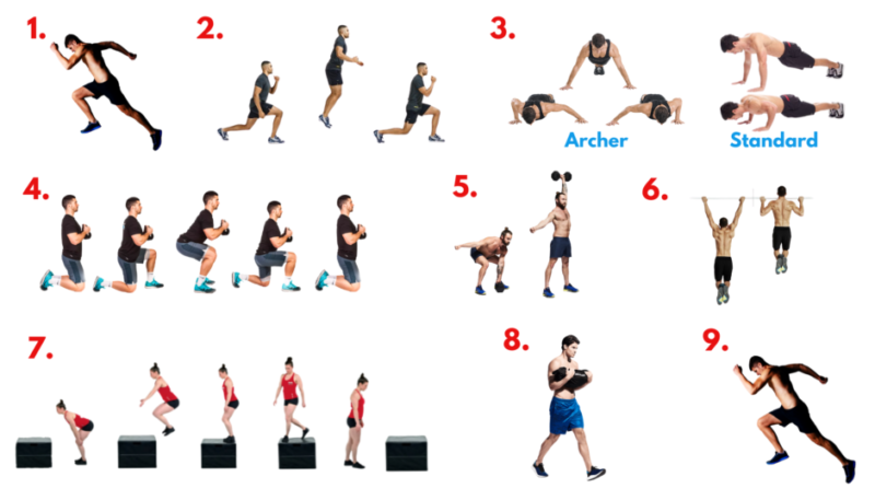 Longbow Hunters workout circuit exercise demonstration