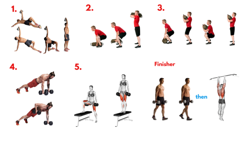 Longbow Hunters workout circuit exercise demonstration