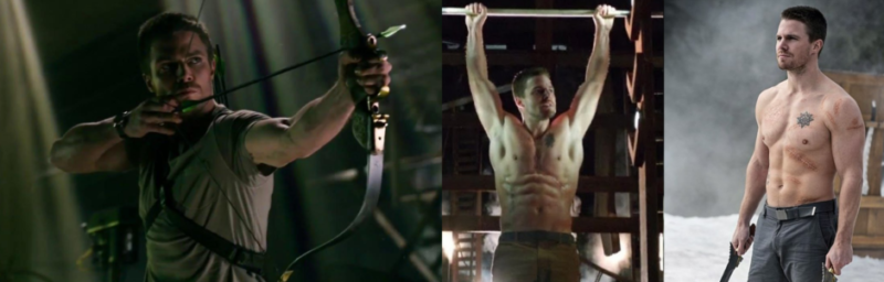Stephen Amell training for his role as Oliver Queen in Arrow