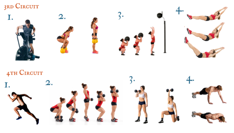 Burpee and functional conditioning exercise demonstrations for The Cry of the Banshee, a Halloween workout featuring unpredictable penalties.