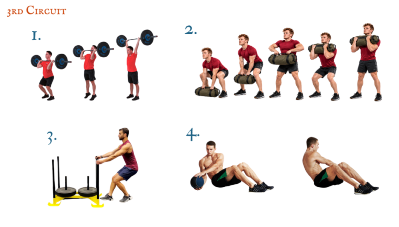 Kettlebell, bodyweight and conditioning exercise demonstrations for The Warlock's Tower, a progressive four-floor Halloween workout.