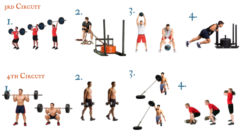Heavy lifting, sandbag and loaded carry exercise demonstrations for The Draugr, a Norse-inspired strongman and strength endurance workout.