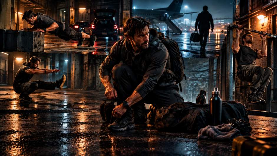Criminal underworld inspired fitness workouts, conditioning circuits, and smash-and-grab training.
