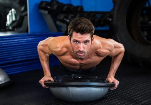 Functional Fitness. Whole Body workouts. BOSU Ball Chest Press. Super Soldier Project.